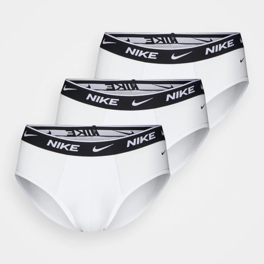 Nike 3 set Slip everyday cotone leggero elastico con logo 0000KE1006-100 BRIEF 3PK