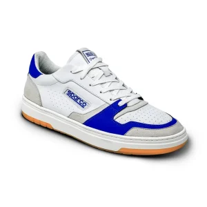 Sparco Scarpa S-Urban Sneaker Casual in Ecopelle Bianco Blu Uomo