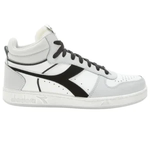 Diadora Sneakers Magic Basket Demi Cut Icona Suede Bianco