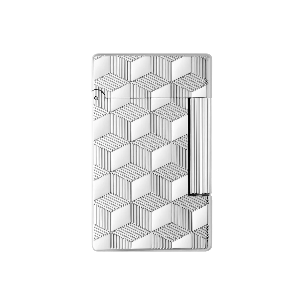 S.t.dupont Accendino Le Grand Linea 2 Cube Palladio guilloché Made in France