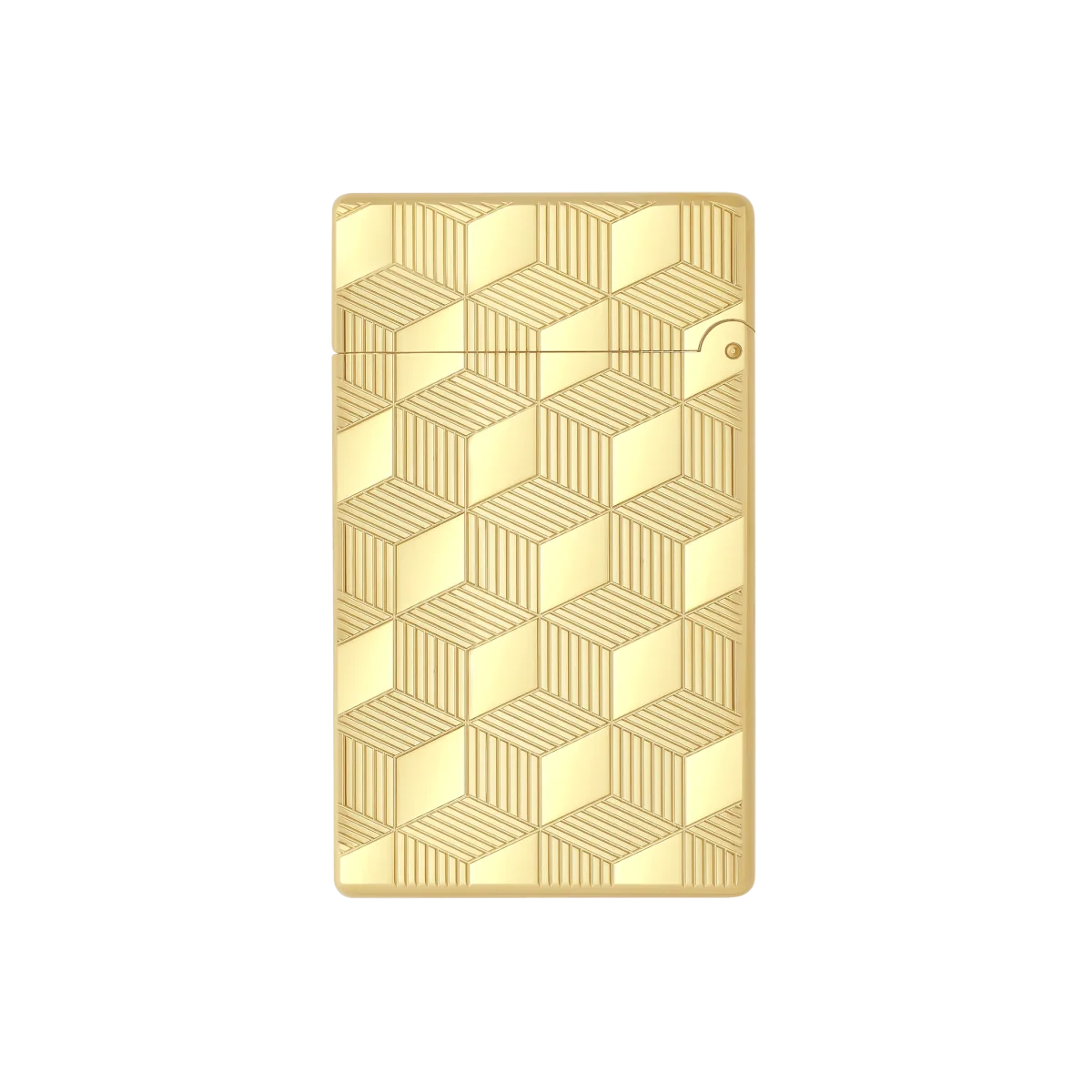 S.t.dupont Le Grand Linea 2 Cube Oro Gold guilloché Made in France - immagine 5