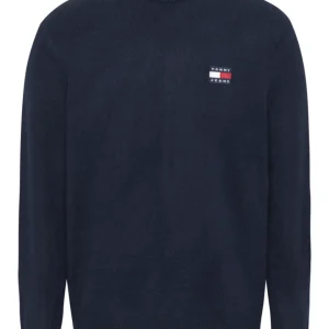 Tommy Jeans Maglione Essential Girocollo Misto Cotone Blu