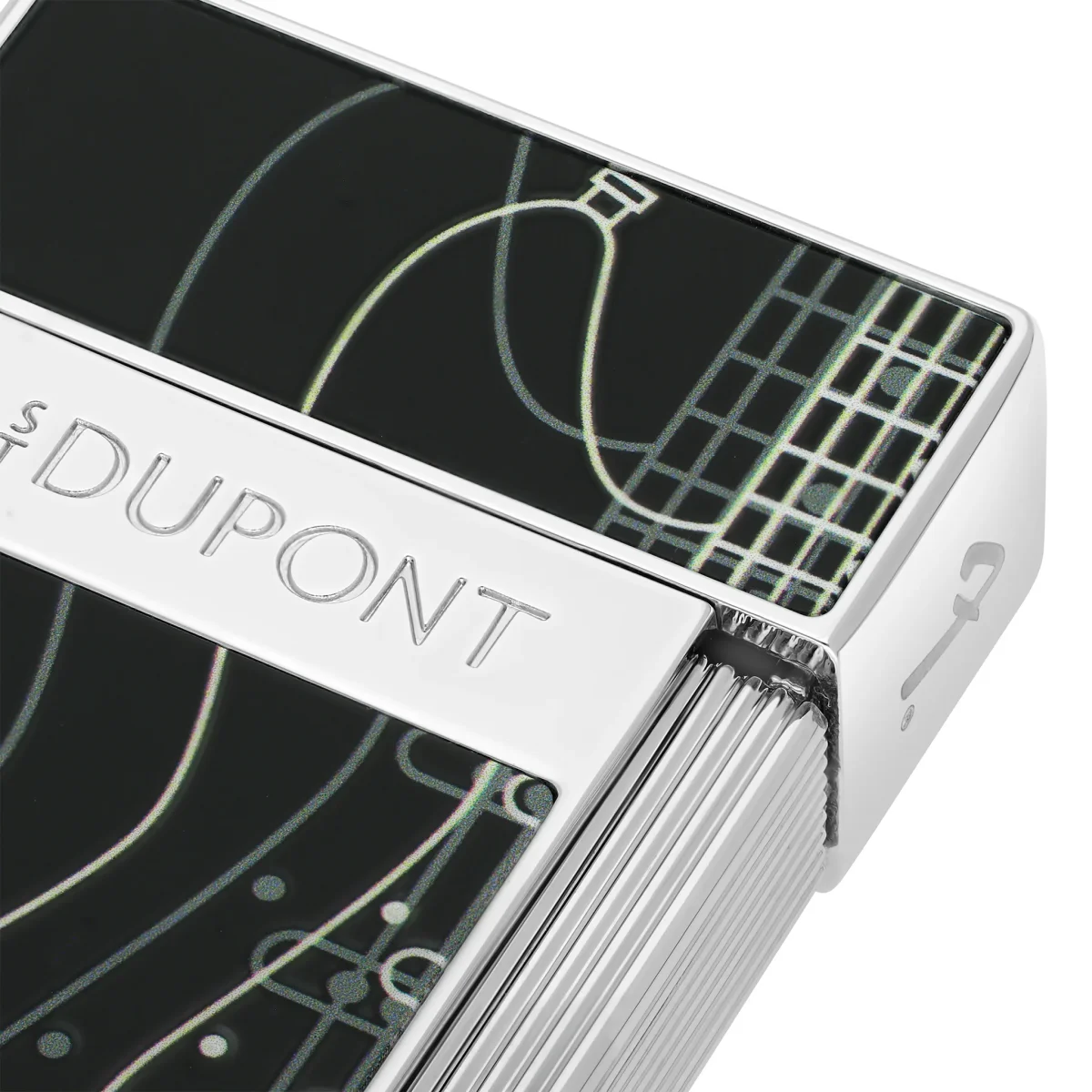 S.t.dupont Potente Fiamma Torcia Laccato Biggy Nero FENDER Limited Edition 025025 - immagine 5