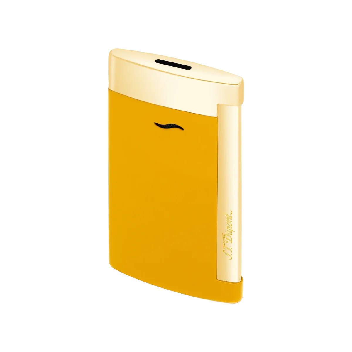 S.t.dupont accendino gas uomo donna Slim 7 Fluo nero giallo 027775 - immagine 5