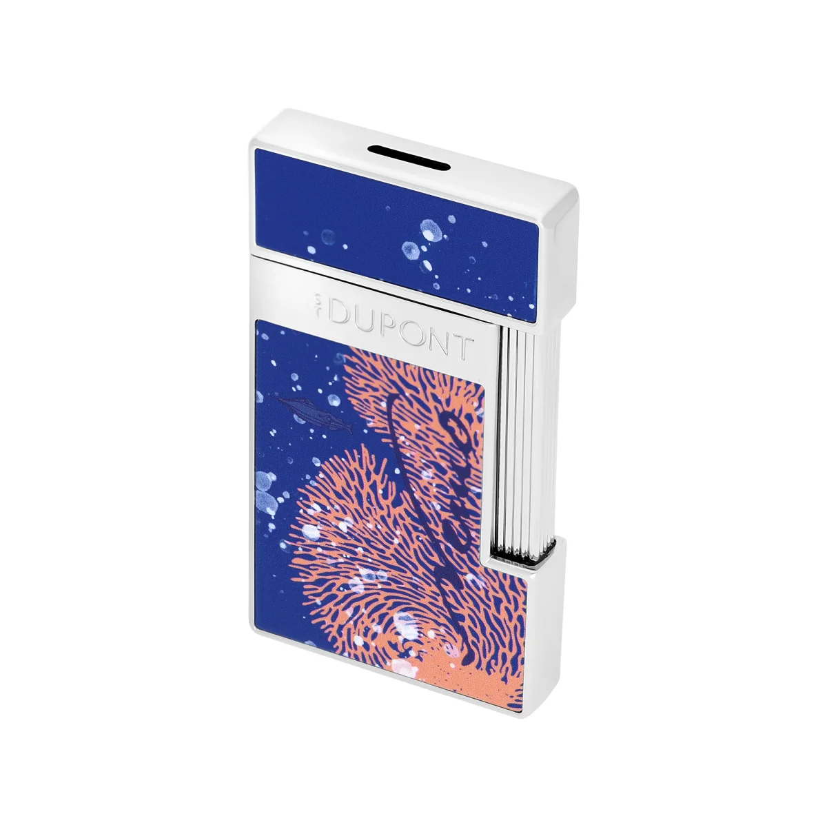 S.t.dupont accendino a gas Slimmy laccato vanikoro limited collector mare 028053 - immagine 5