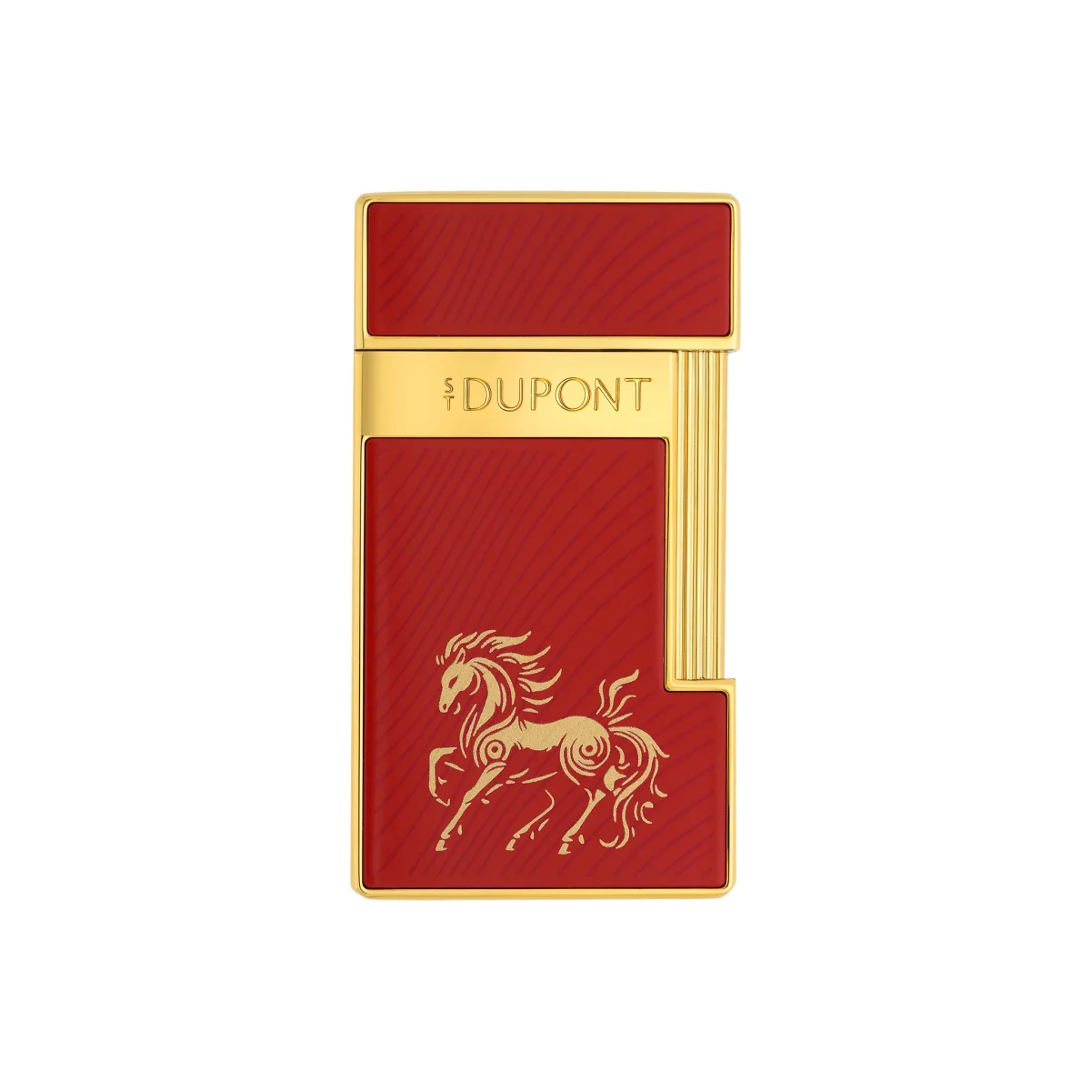 S.t.dupont accendino Slim Sottile E Leggero Slimmy limited edition cavallo rosso 028080
