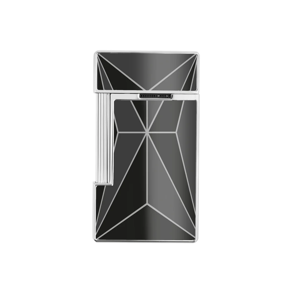 S.t.dupont accendino a gas Slim Sottile E Leggero Slimmy laccato fire x nero 028277 - immagine 4