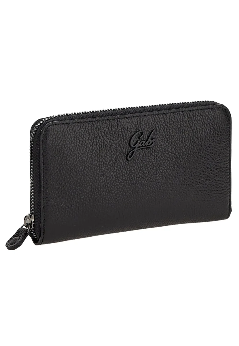 Gabs Portafoglio con portamonete e slot card con zip in Pelle Gmoney17 Bull Black Nero - immagine 4