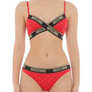 Moschino Underbear Set Intimo Cotone Rosso