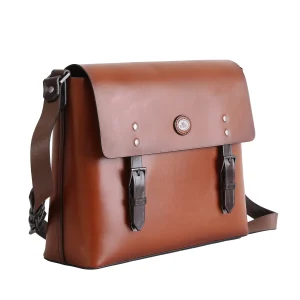 The Bridge Cartella Messenger Lorenzo in Pelle Marrone Uomo