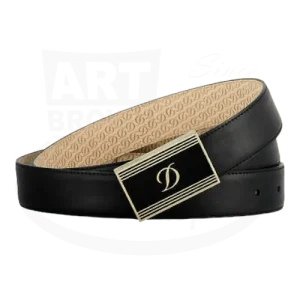 S.t.dupont cintura pelle made in france 100% artigianale nero oro