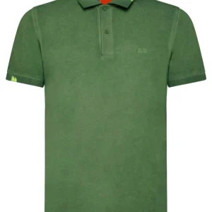 Sun68 Polo Special Dye Beach Cotone/Elastan Verde