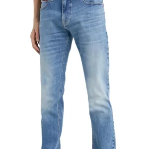 Tommy Jeans Scanton Slim Fit Lunghezza 32 in Cotone Blu