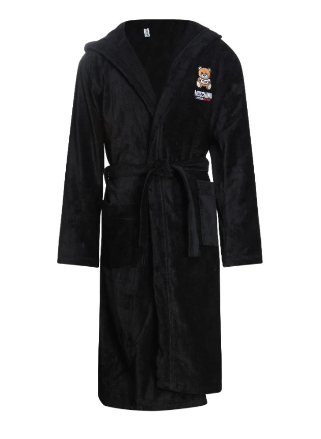 Moschino Underbear Underwear Spugna Logo Bear Cotone Nero uomo