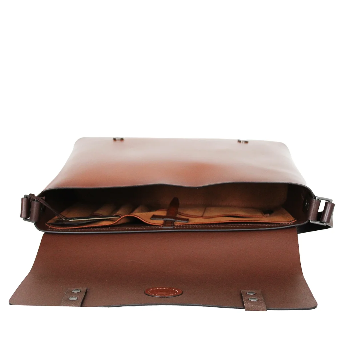 The Bridge Cartella Messenger Lorenzo in Pelle Marrone Uomo - immagine 5