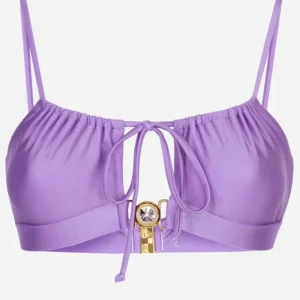 Chiara Ferragni Bikini Fascia Gioiello Lilla