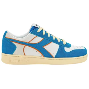 Diadora Sneakers Magic Basket Low Suede Pelle Azzurro