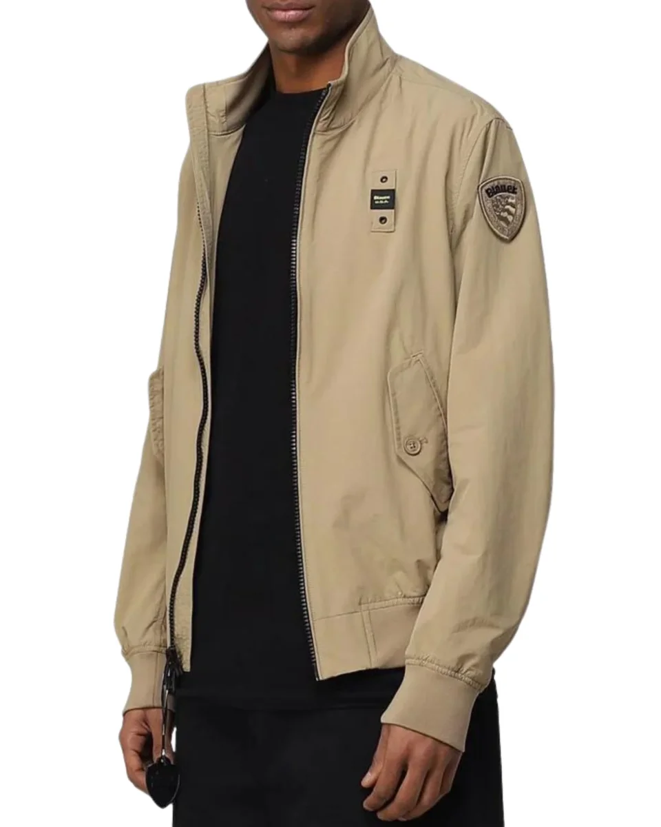 Blauer Bomber In Nylon Stretch Maverick Verde Uomo - immagine 3