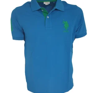 U.S. Polo Assn. T-Shirt Numero Blu Cotone