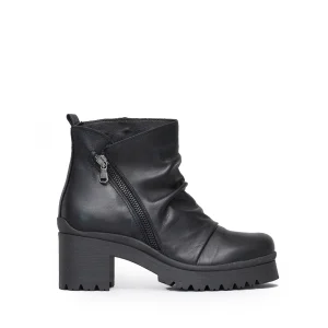 D-red Stivaletto Arricciato Nero Donna
