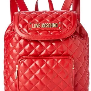 Moschino Zaino Quilted Nappa Rosso Donna