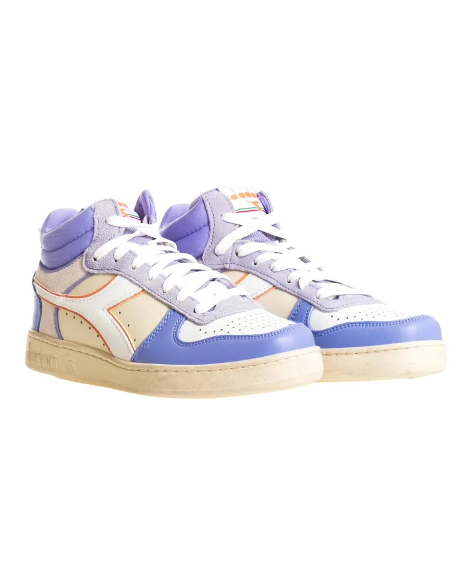 Diadora Sneaker Magic Basket Demi Icona WN Pelle Viola - immagine 3