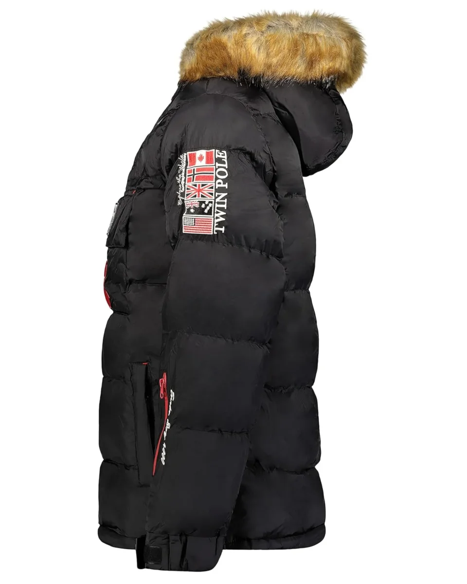 Geographical Norway Giubbotto Imbottito Parka Nero Piumino Brice Uomo - immagine 5