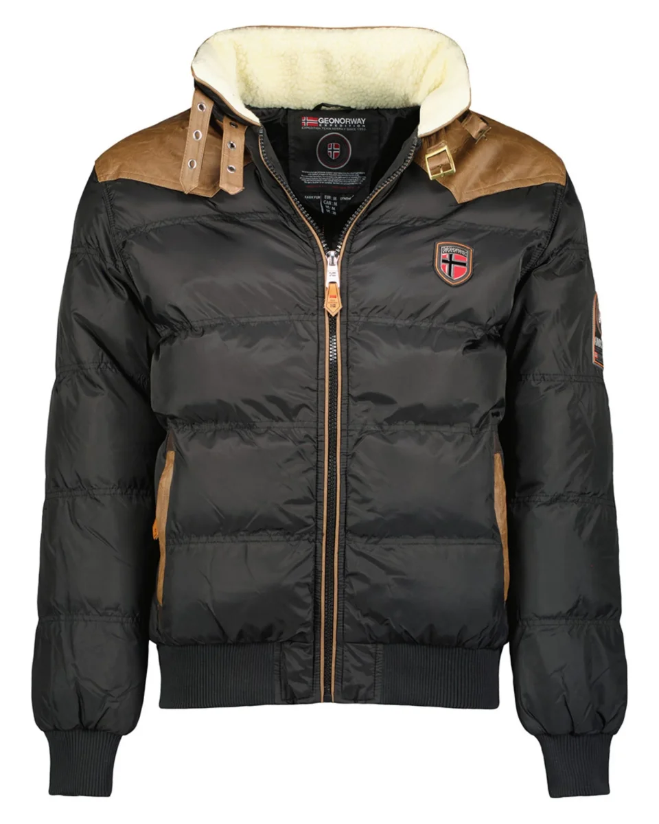 Geographical Norway Giacca Giubbotto Teddy Orsetto Nero Uomo Abramovitch