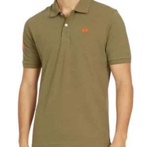 La Martina Maglia Maniche Corte Con Bottoni Verde Uomo