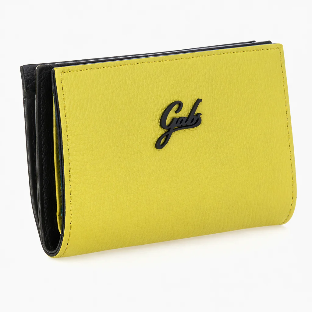 Gabs Portafoglio donna con Portamonete GMONEY14 Pelle 100% Made in Italy - CITRON