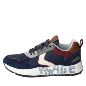 Voile Blanche Scarpe Club 16 Sneakers in Pelle Multicolore Blu Uomo
