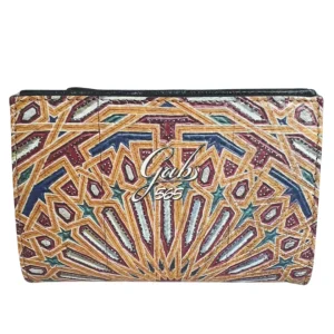 Gabs Portafoglio Bottone Zip Monete Carte Marrone Pelle