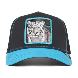 Goorin Bros. Baseball Trucker Cap White Tiger 'Glow in the Dark' Edition Nero Azzurro