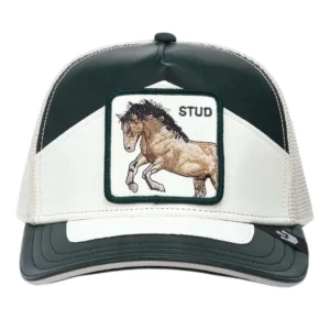 Goorin Bros. Cappelino Baseball In Pelle Linea 'the Farm' Stud Bianco Unisex