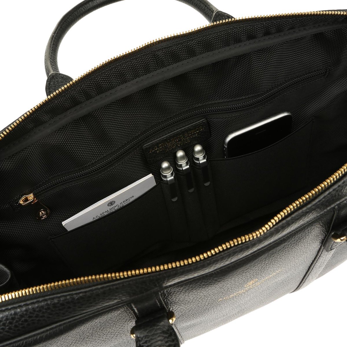 A.G. Spalding & Bros Cartella in Pelle Linea Tiffany Donna Nero - immagine 3