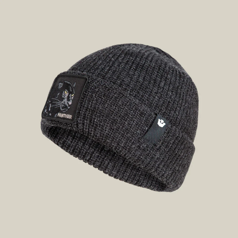 Goorin Bros. Cuffia Beanie 'The Black Panther' in Misto Acrilico Nero Unisex - immagine 4