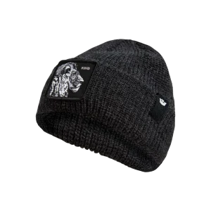 Goorin Bros. Cuffia Beanie 'The White Lion' in Misto Acrilico Nero Unisex
