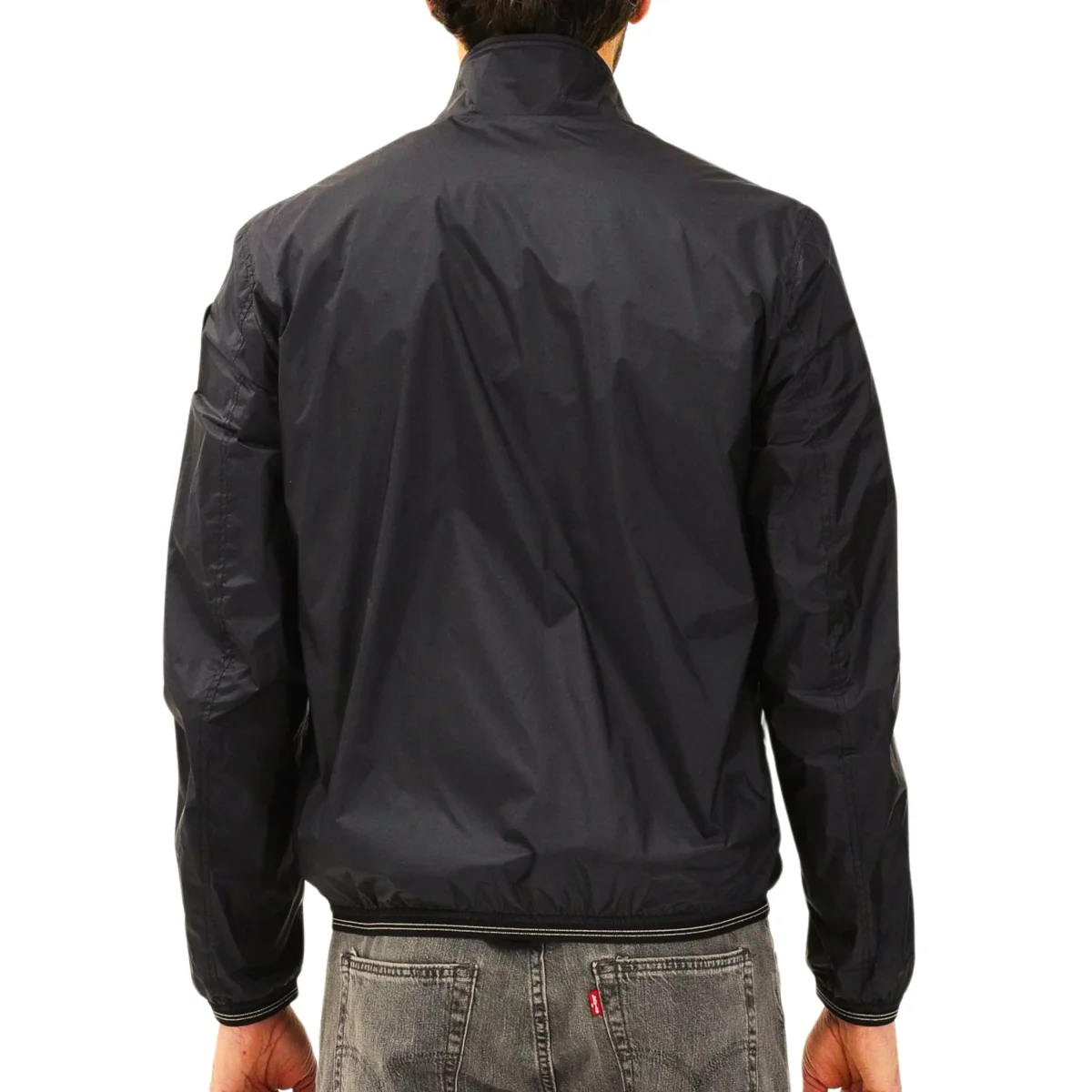 Blauer Giubbino Corto Kerwin Interno Piuma Nero Uomo - immagine 5