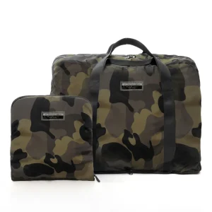 A.G. Spalding&Bros. Zaino Pieghevole Uomo Folding 306101 in Nylon Verde Militare Camo