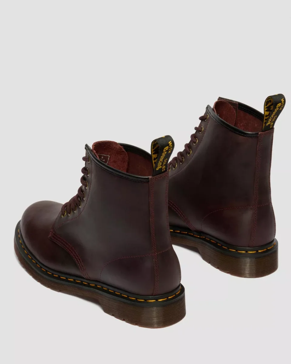Dr. Martens Stivali 1460 Cherry Red Crazy Horse Rosso Scuro Unisex - immagine 7