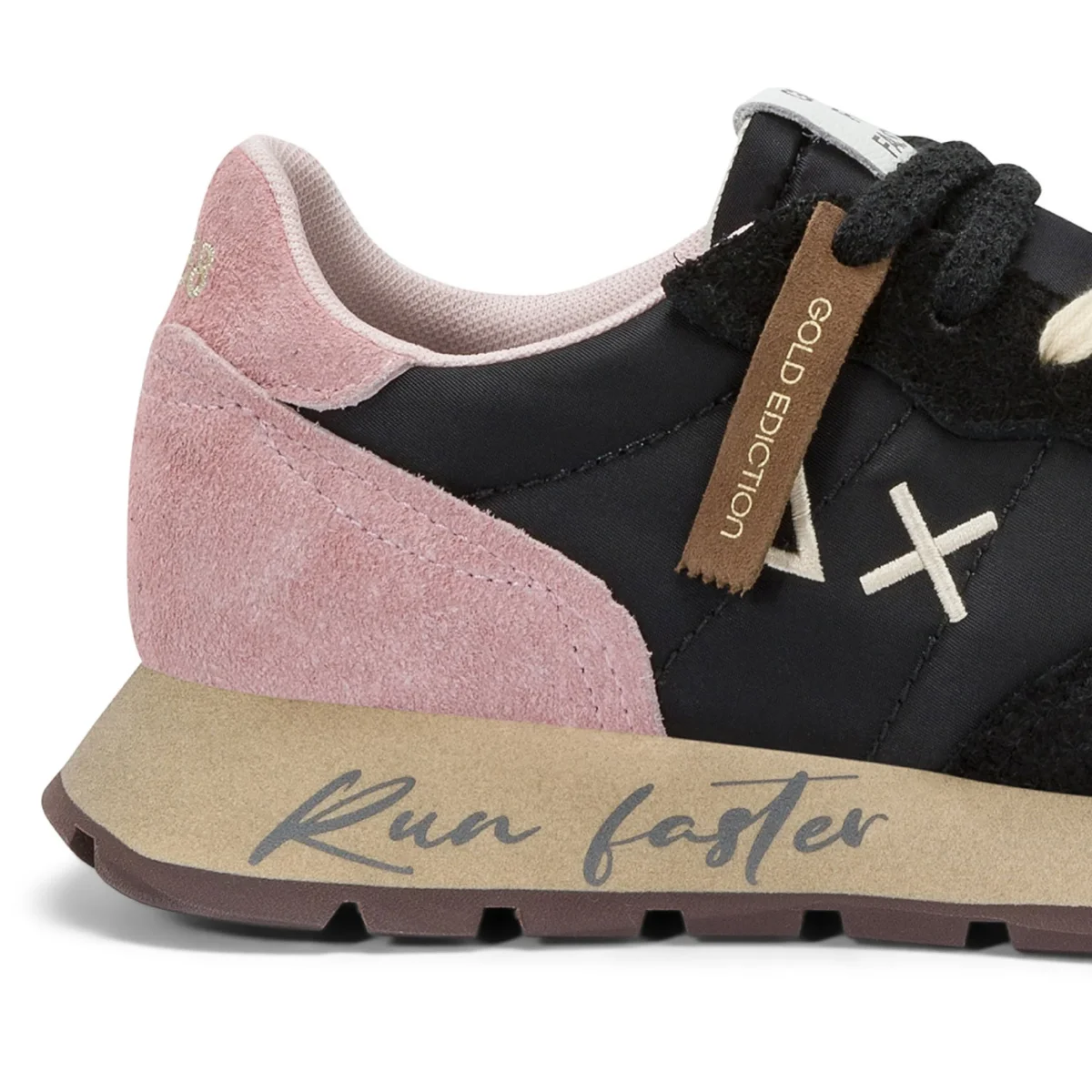 Sun68 Sneaker Casual Ally Vintage Pelle Tessuto Nero Donna - immagine 3