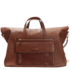 The Bridge Borsone da Viaggio Duffle Bag In Pelle Marrone Unisex