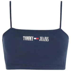 Tommy Jeans Crop Top Ultra Archive in Cotone Blu
