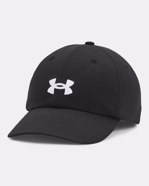 Under Armour Cappello Baseball UA Blitzing con visiera Poliestere Nero Logo Bianco