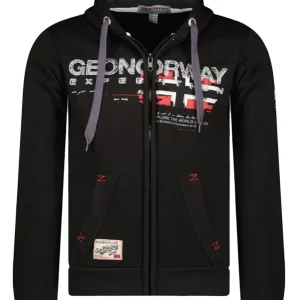 Geographical Norway Cappuccio Full Zip Nero Uomo