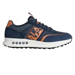 Napapijri Sneakers Basse Pelle e Tessuto Blu