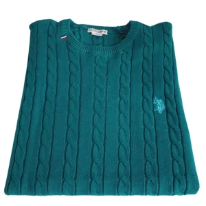 U.s. Polo Assn. Girocollo Treccia Verde Uomo