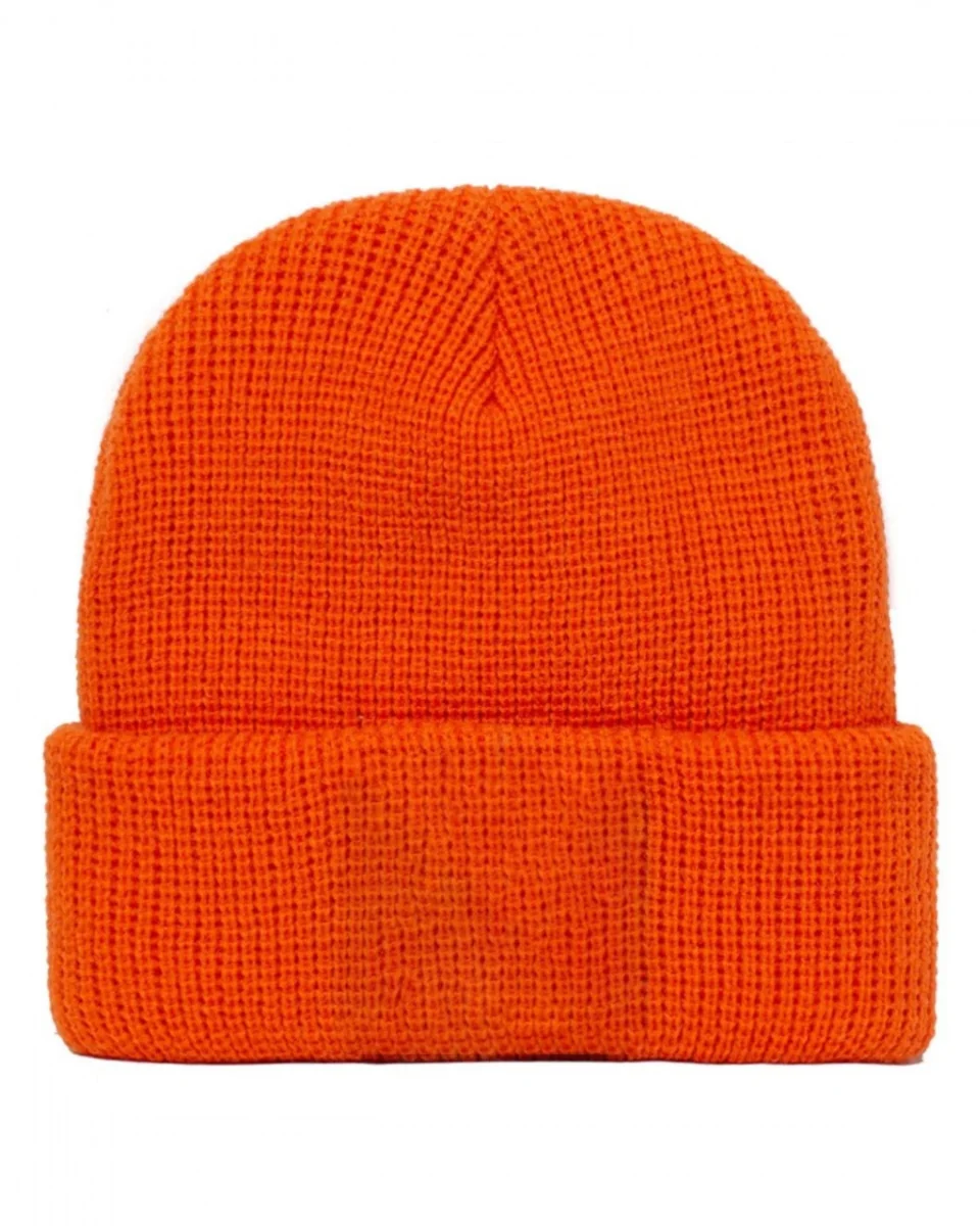 Goorin Bros. Cappello Beanie Hat Cuffia Con Patch Frontale E Logo Su Lato Arancione Unisex - immagine 4