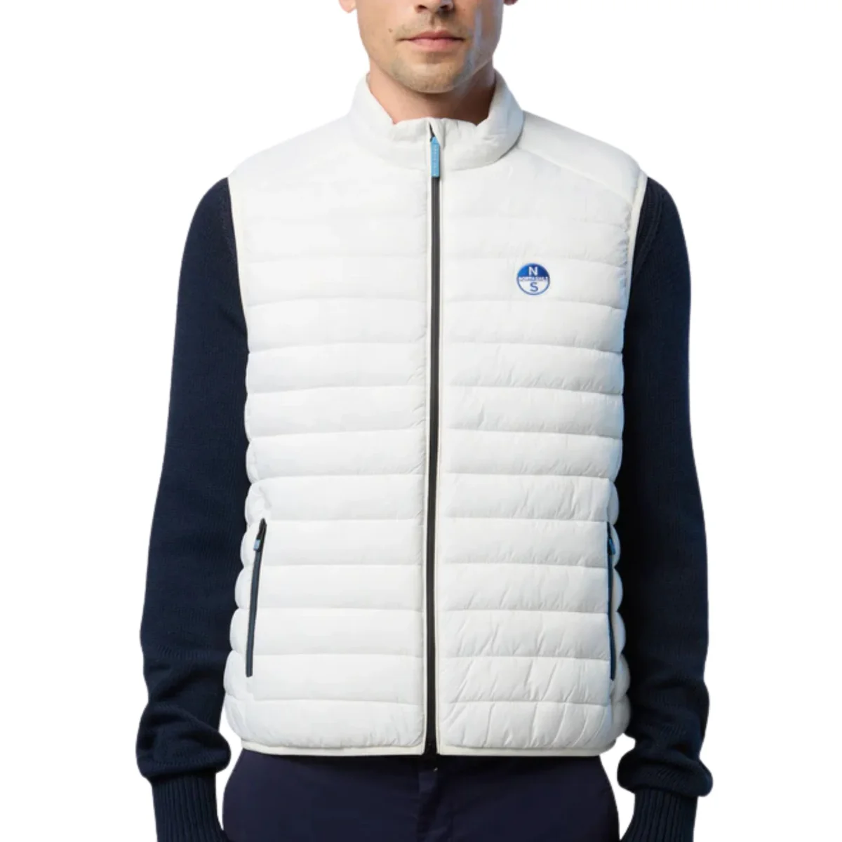 North Sails smanicato vest giubbino piumino leggero gilet zephyr antivento acqua 603347-0144 - immagine 4