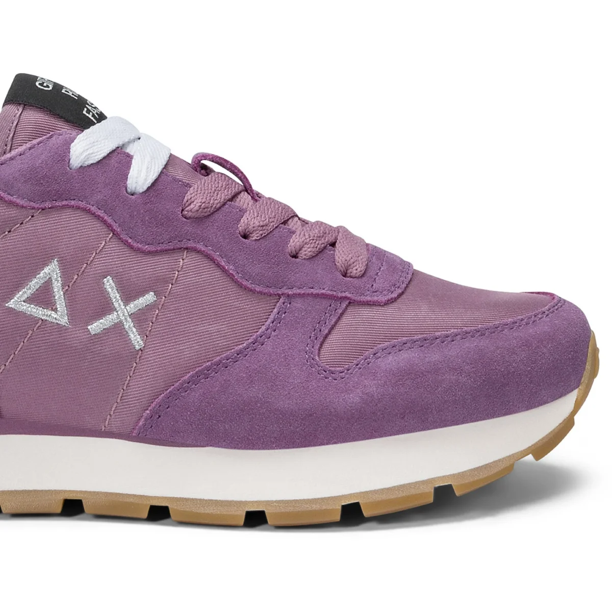 Sun68 Sneaker Ally Gold Silver Z45202 Pelle e Tessuto Malva Donna - immagine 4